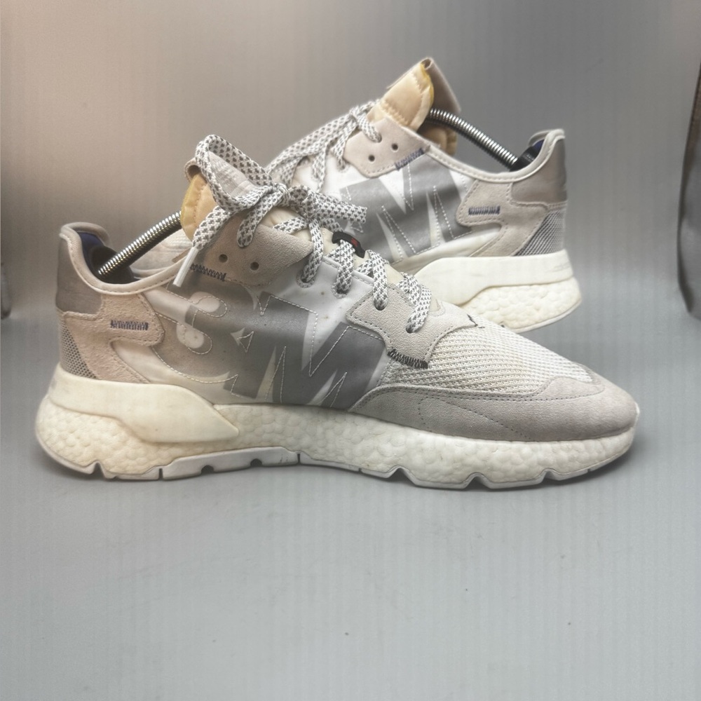 Size 13 - 3M x adidas Nite Jogger Footwear White Mens Shoes